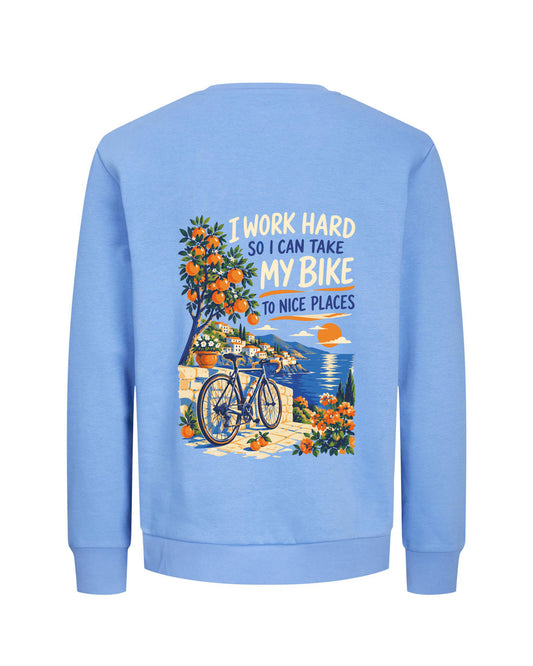 Work hard to Ride my Bike – Trui - Verschillende kleuren