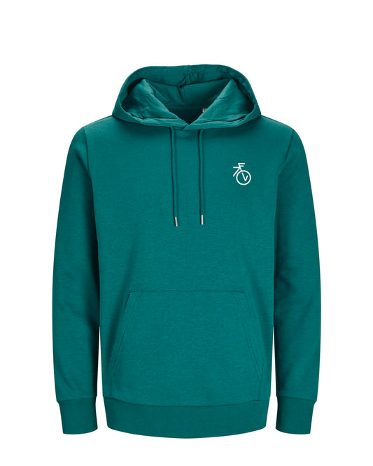 Fietsvrouw Club Logo – Groen Hoodie 300 g/m2