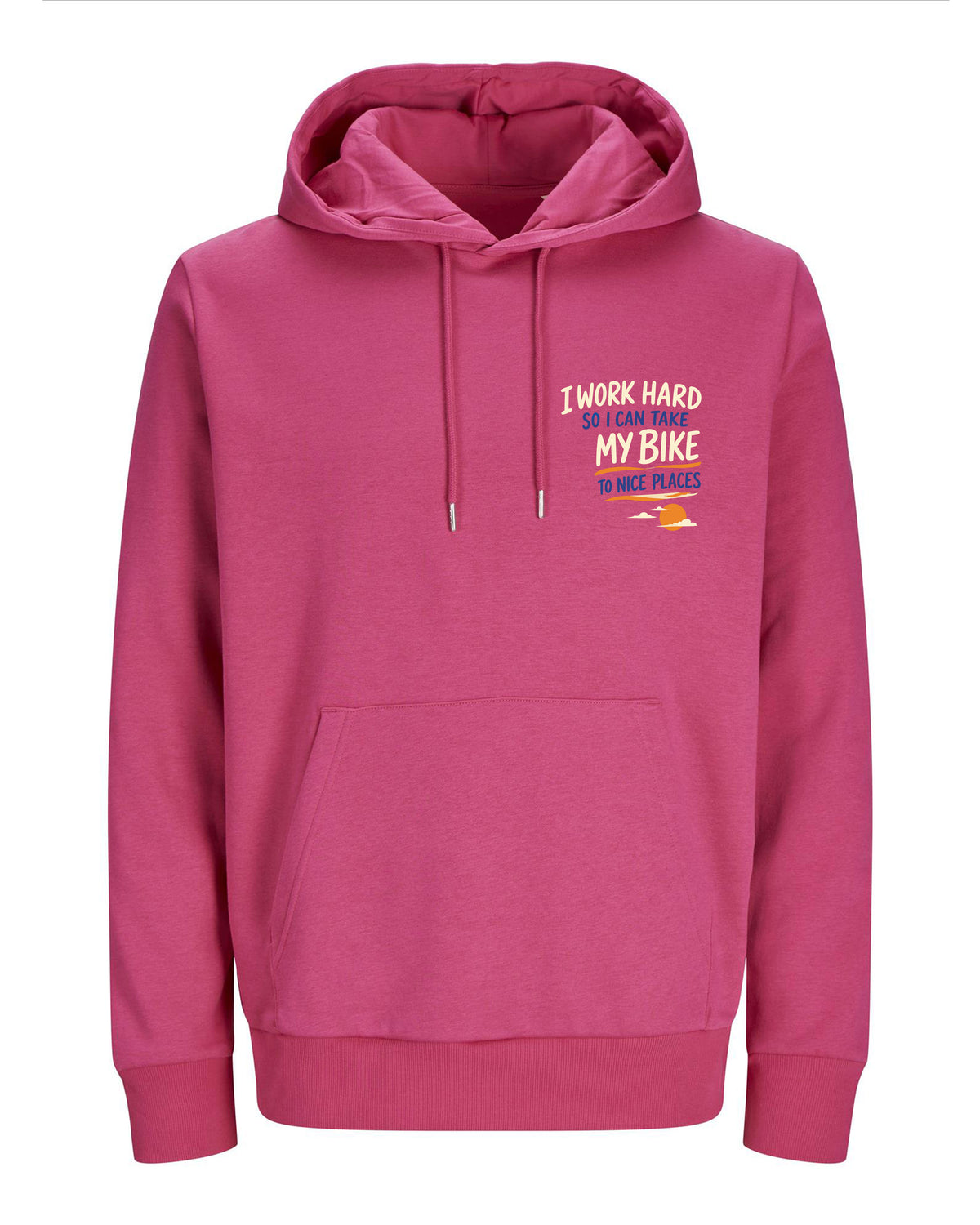 Work hard to Ride my Bike – Hoodie 300g/m - Verschillende kleuren