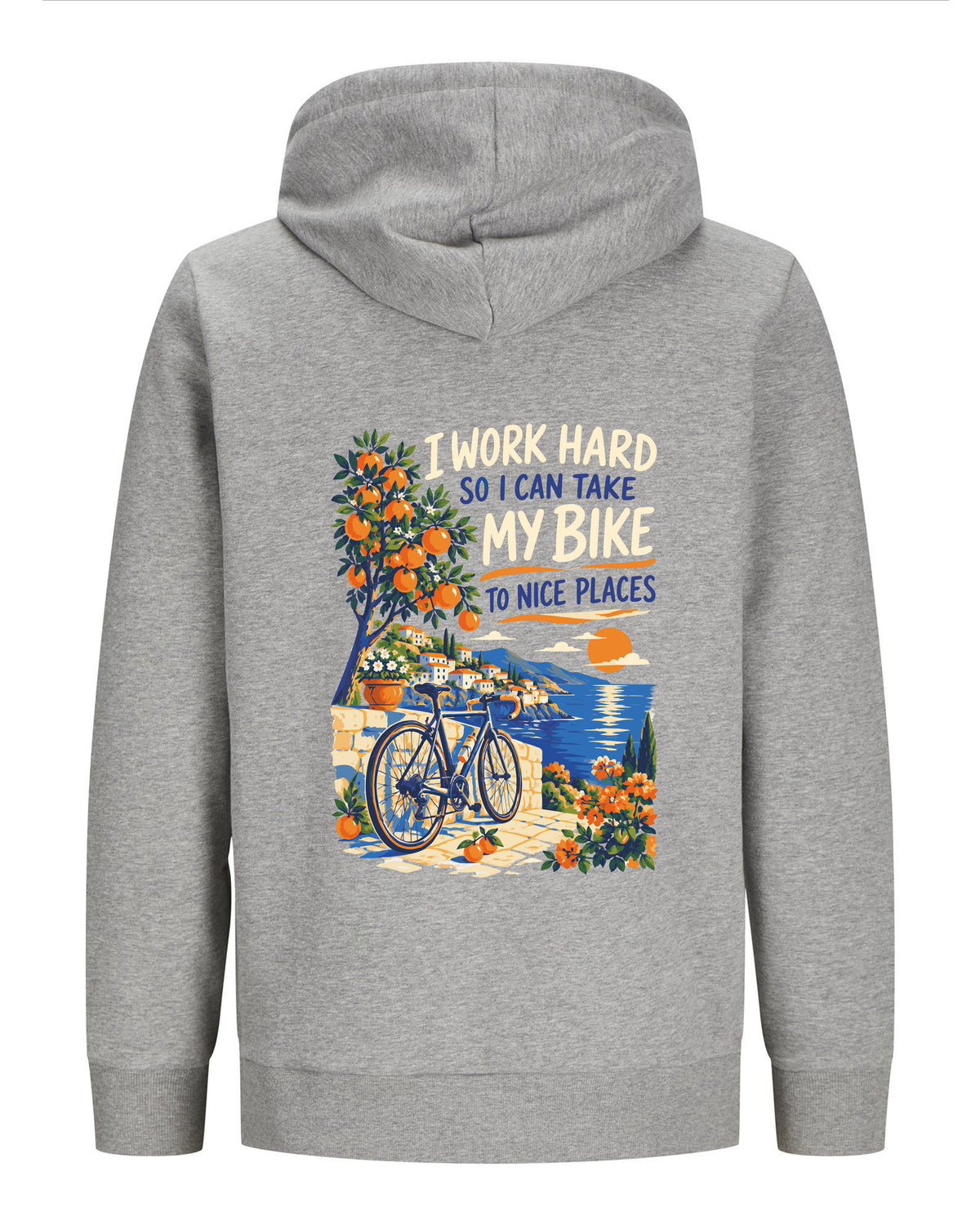 Work hard to Ride my Bike – Hoodie 300g/m - Verschillende kleuren