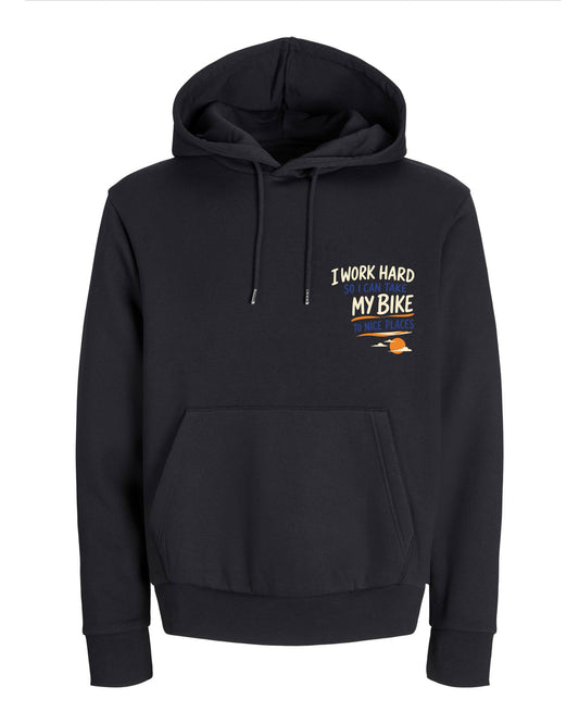 Work hard to Ride my Bike – Hoodie 400g/m - Verschillende kleuren
