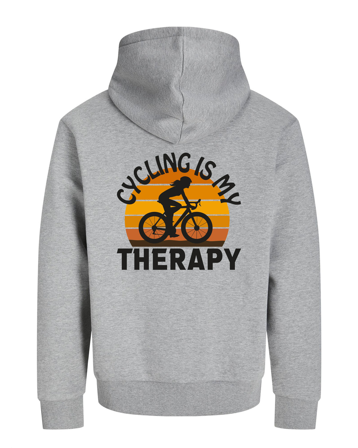 CyclingIsMyTherapy - Grijs Hoodie 400 g/m2