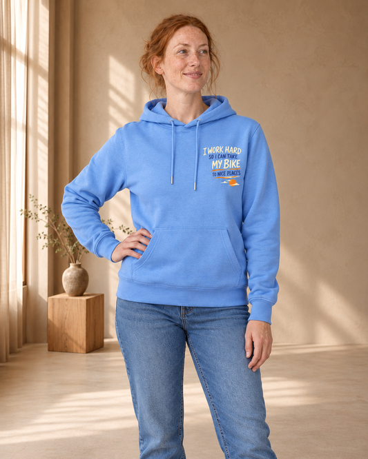 Work hard to Ride my Bike – Hoodie 300g/m - Verschillende kleuren