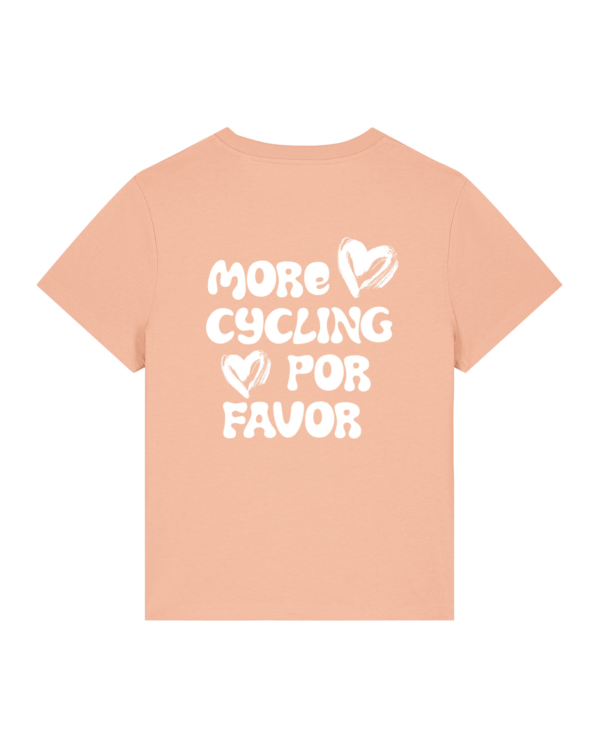 More Cycling Por Favor T-shirt Peach