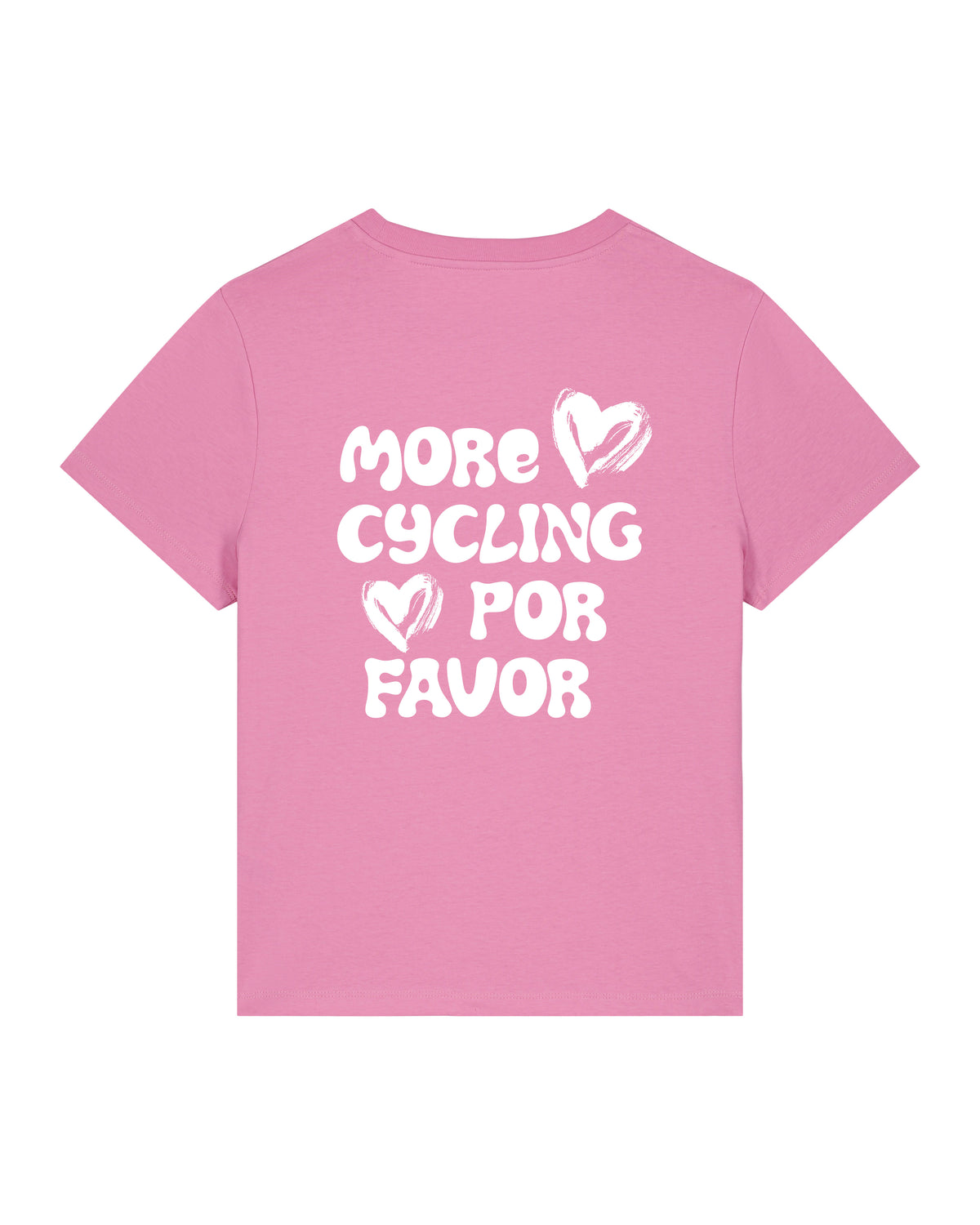More Cycling Por Favor T-shirt Roze donker