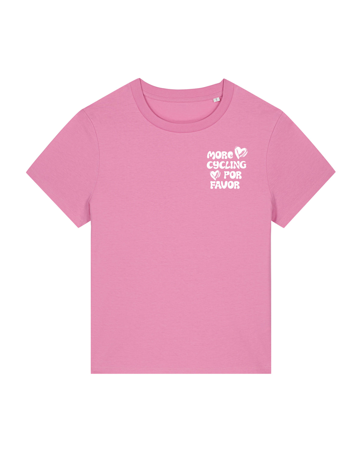 More Cycling Por Favor T-shirt Roze donker