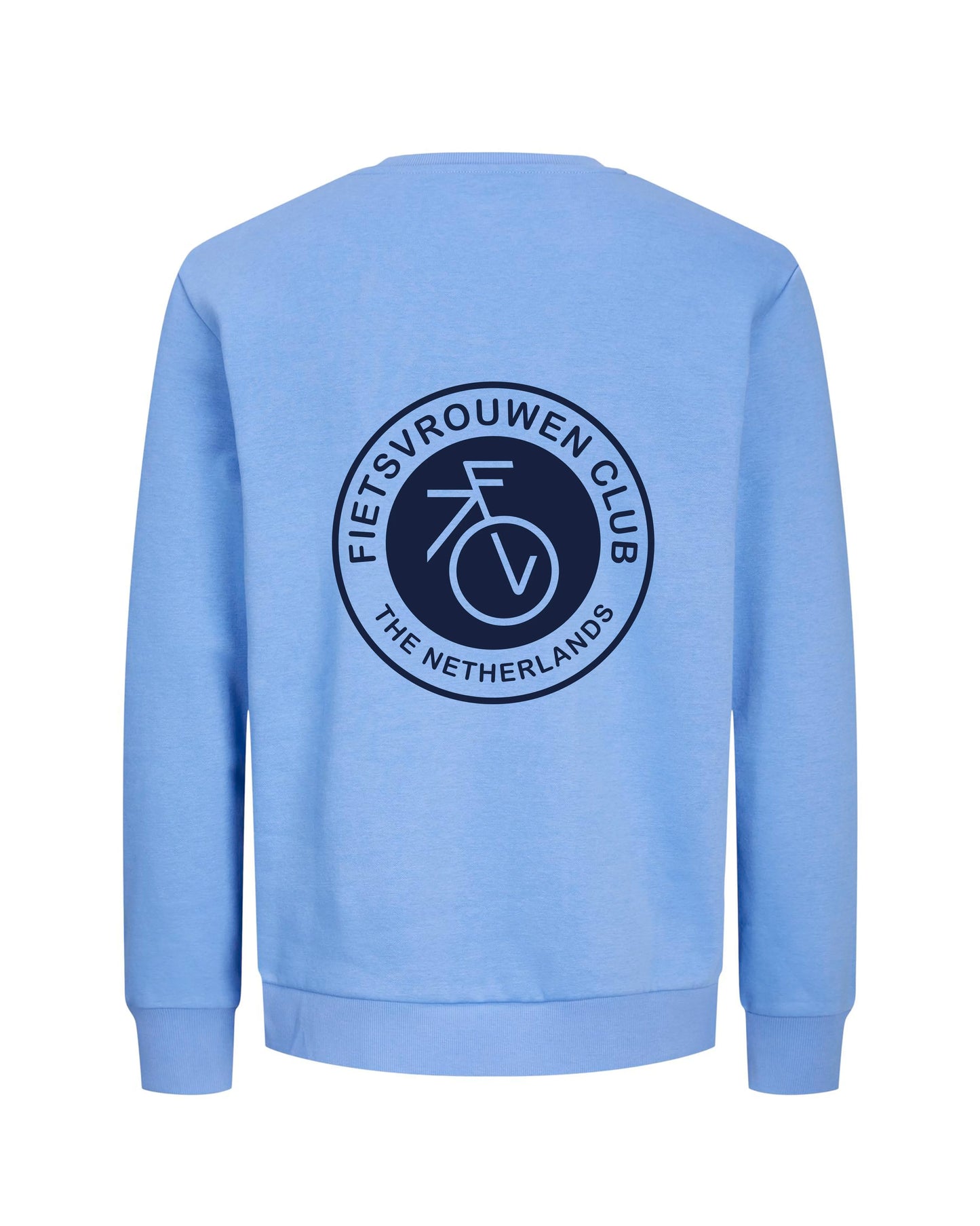 Fietsvrouw Club Logo – Trui – Lichtblauw