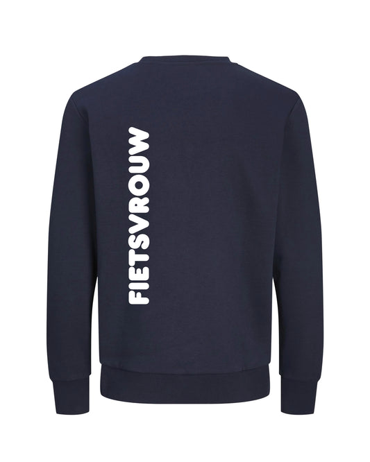 Fietsvrouw - NavyBlauw