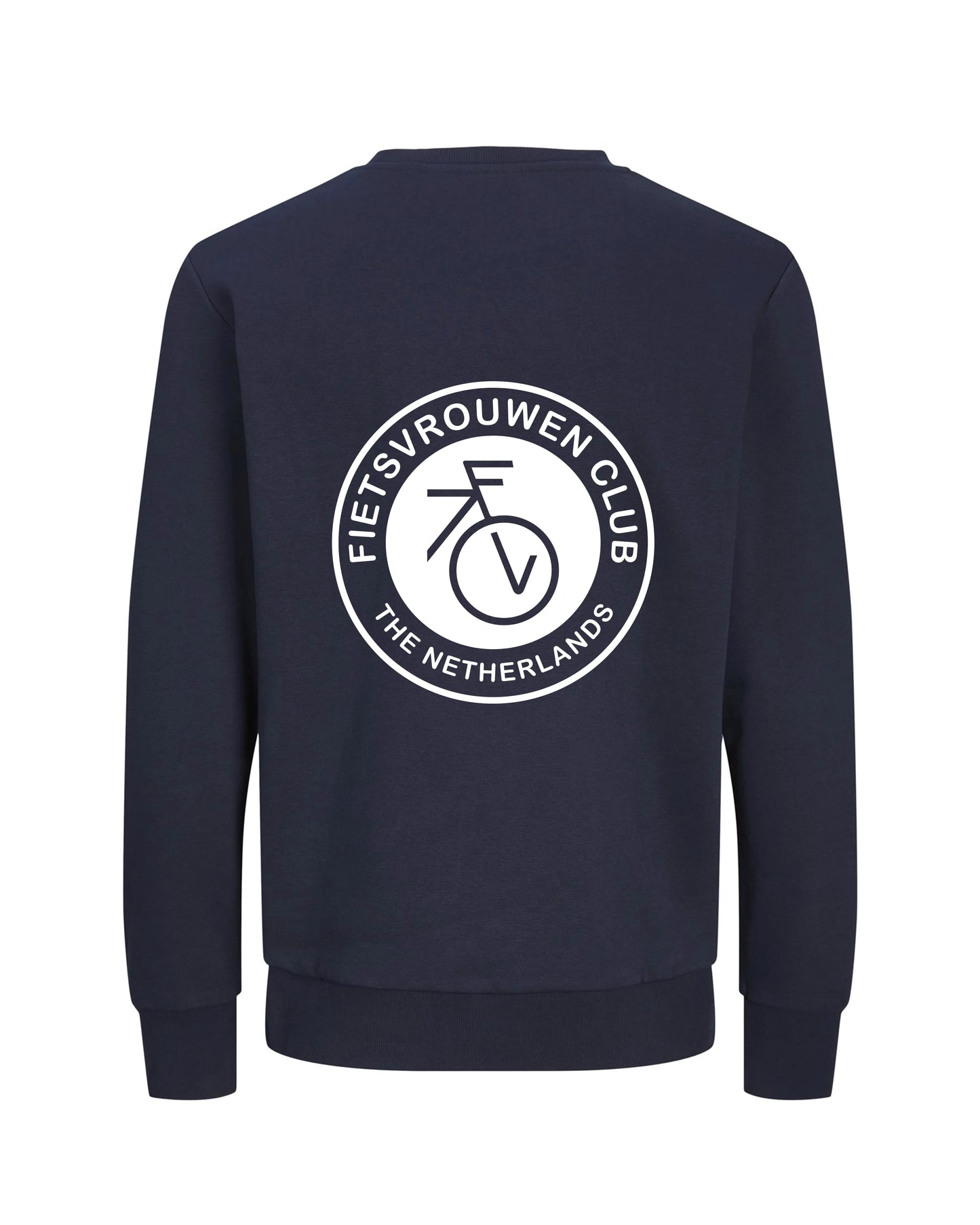 Fietsvrouw Club Logo – Trui – Donkerblauw