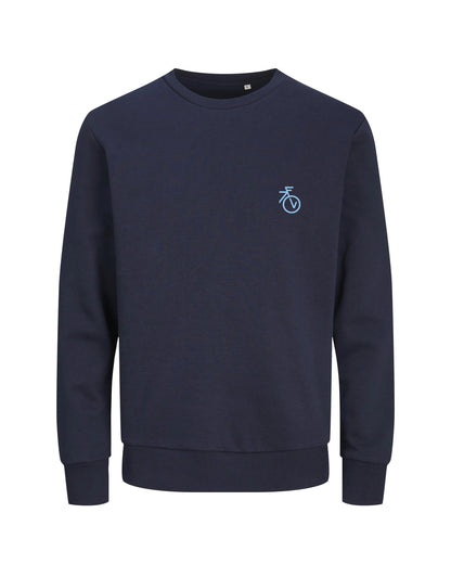 Fietsvrouw Club Logo – Trui – Donkerblauw