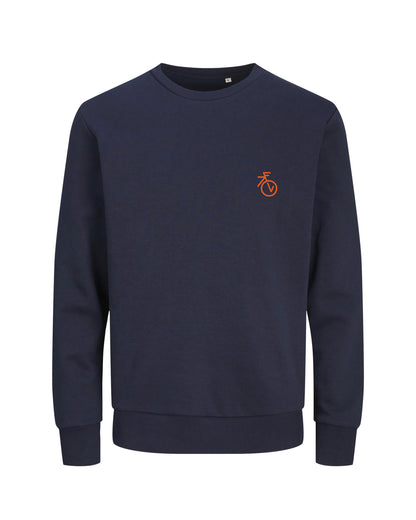 Fietsvrouw Club Logo – Trui – Donkerblauw