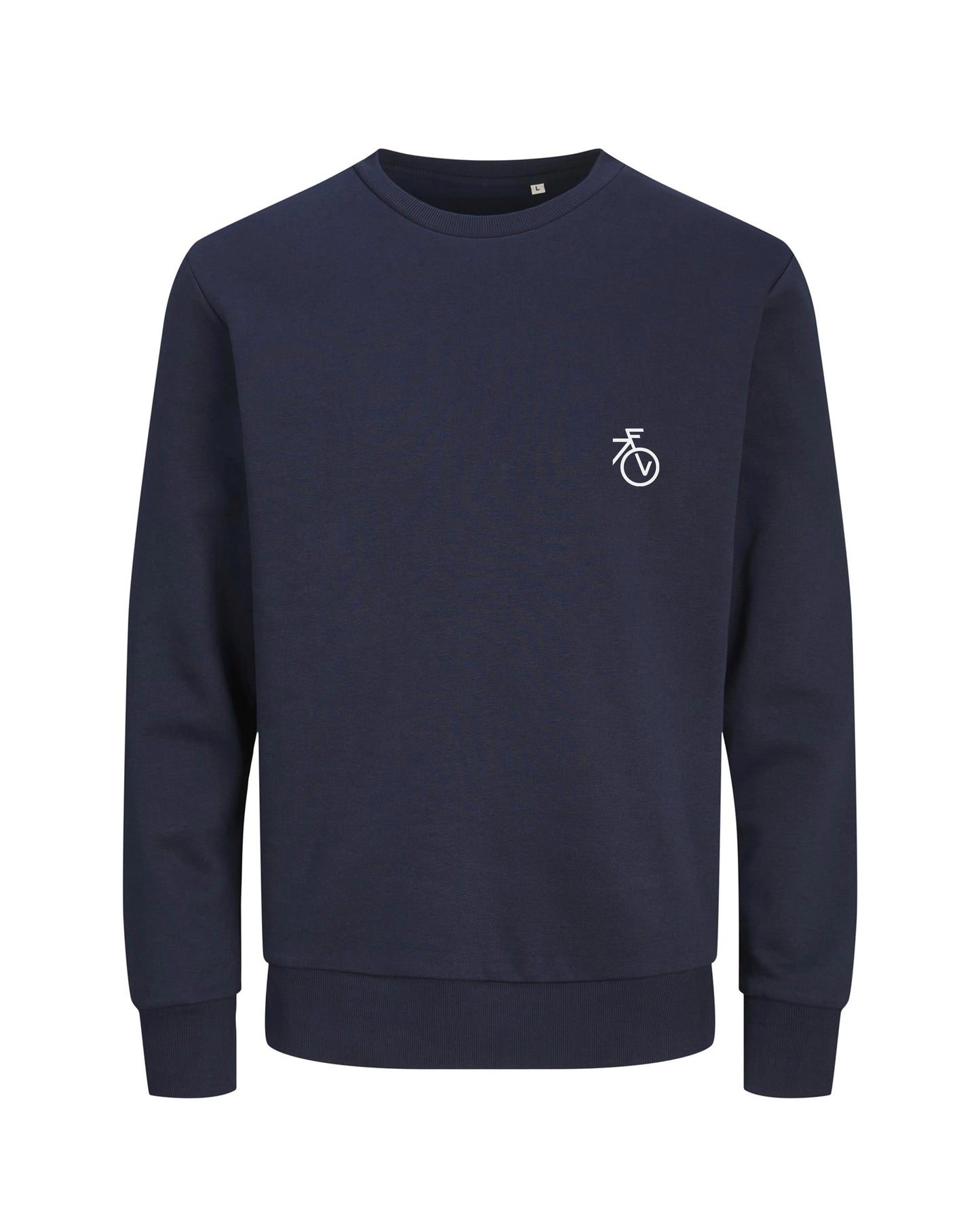 Fietsvrouw Club Logo – Trui – Donkerblauw
