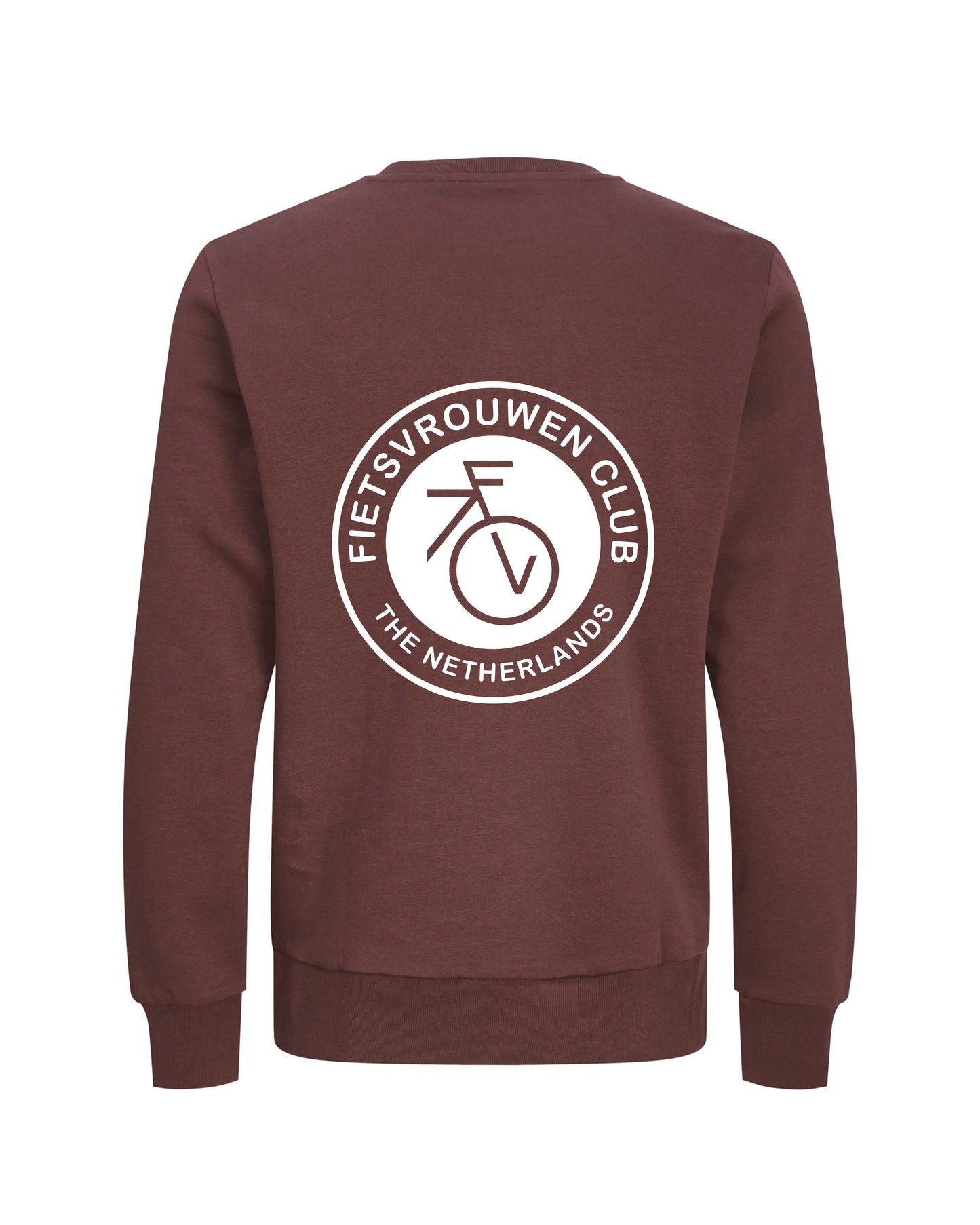 Fietsvrouw Club Logo – Trui – Bruin