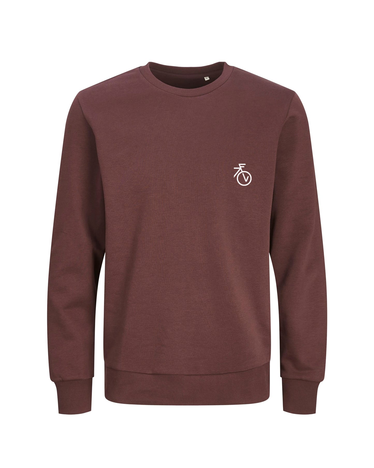 Fietsvrouw Club Logo – Trui – Bruin