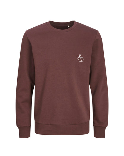 Fietsvrouw Club Logo – Trui – Bruin