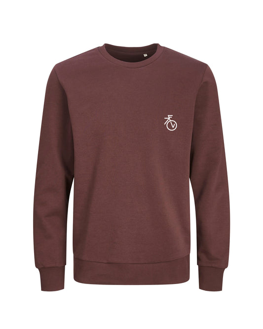 Fietsvrouw Club Logo – Trui – Bruin