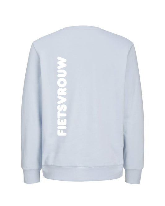 Fietsvrouw - LichtBlauw