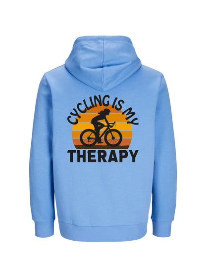 CyclingIsMyTherapy - Blauw Hoodie