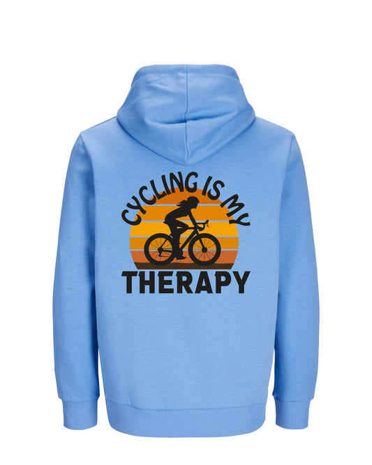 CyclingIsMyTherapy - Blauw Hoodie