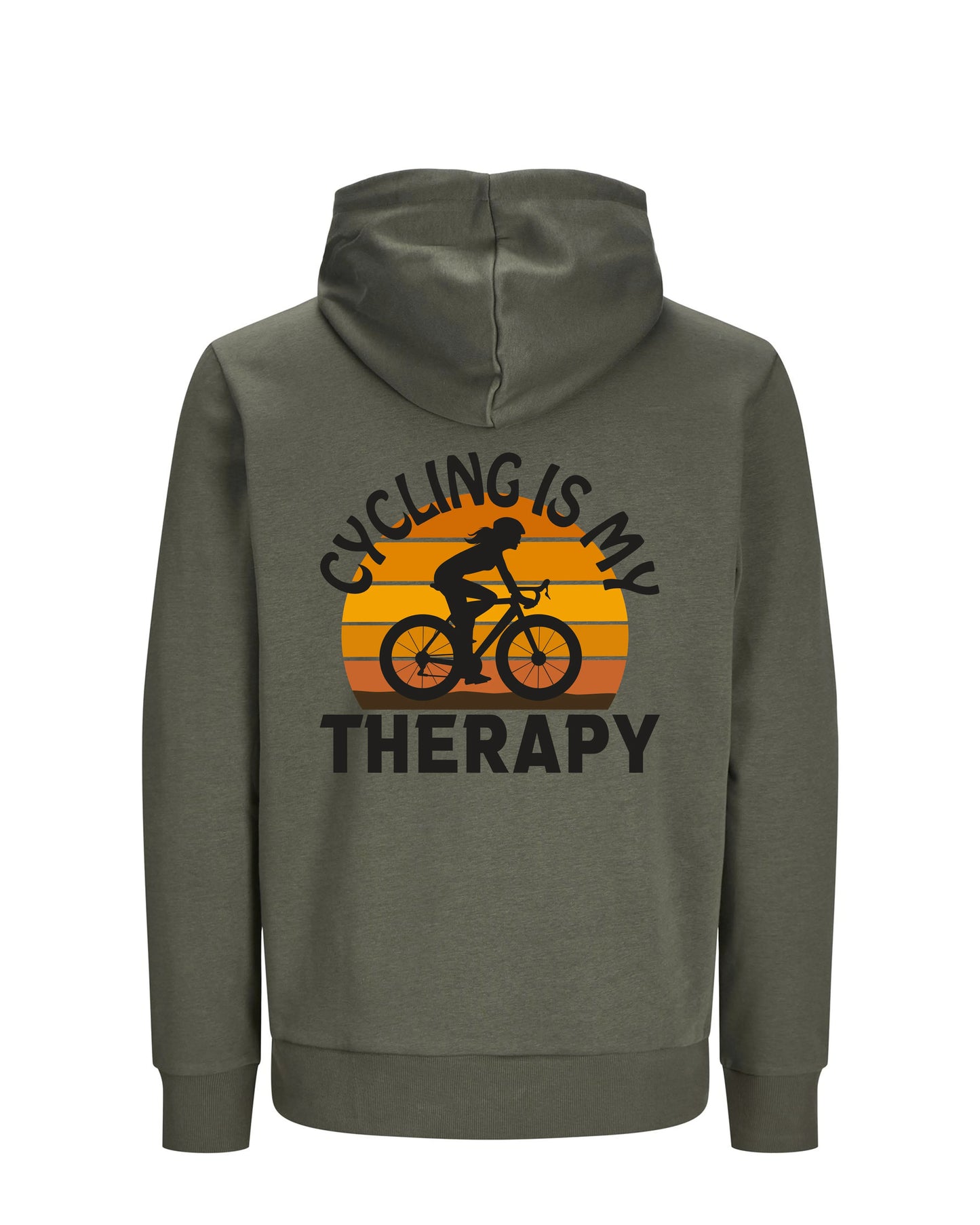CyclingIsMyTherapy - Groen Hoodie