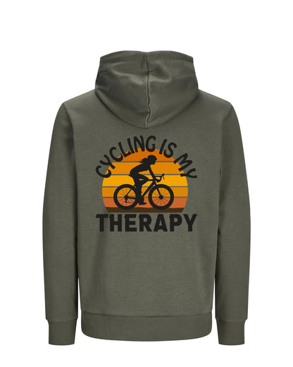 CyclingIsMyTherapy - Groen Hoodie