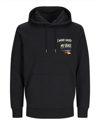 Work hard to Ride my Bike – Hoodie 300g/m - Verschillende kleuren