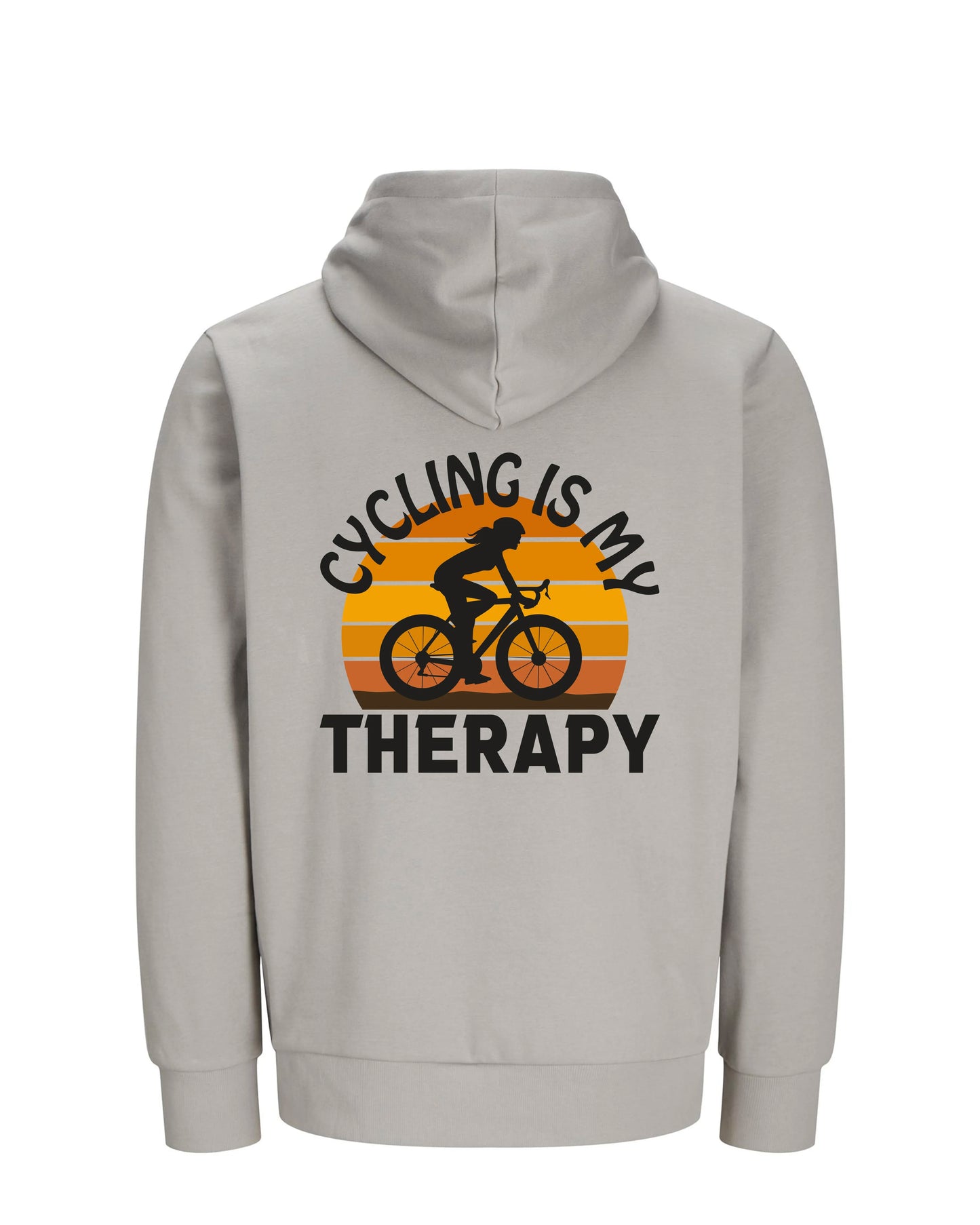 CyclingIsMyTherapy - Grijs Hoodie