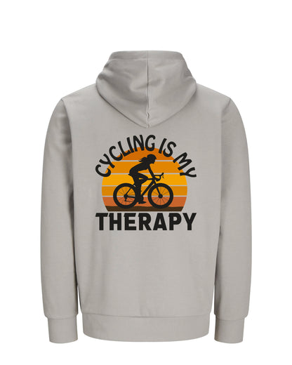 CyclingIsMyTherapy - Grijs Hoodie
