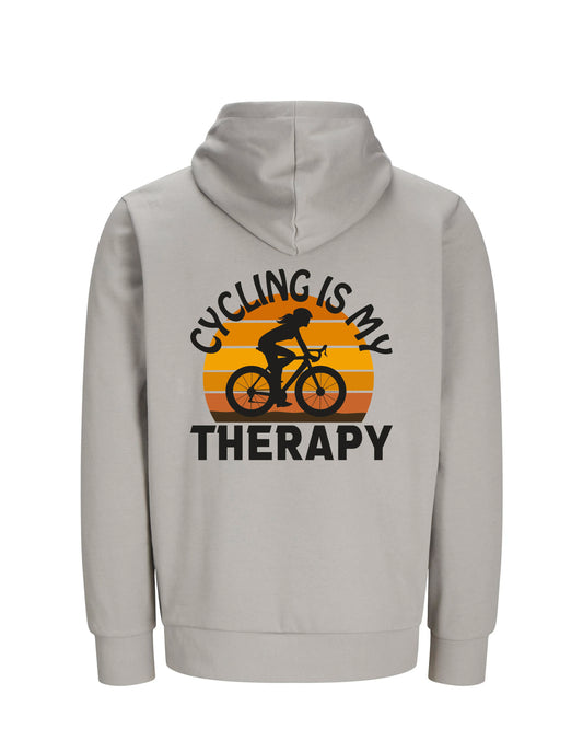 CyclingIsMyTherapy - Grijs Hoodie