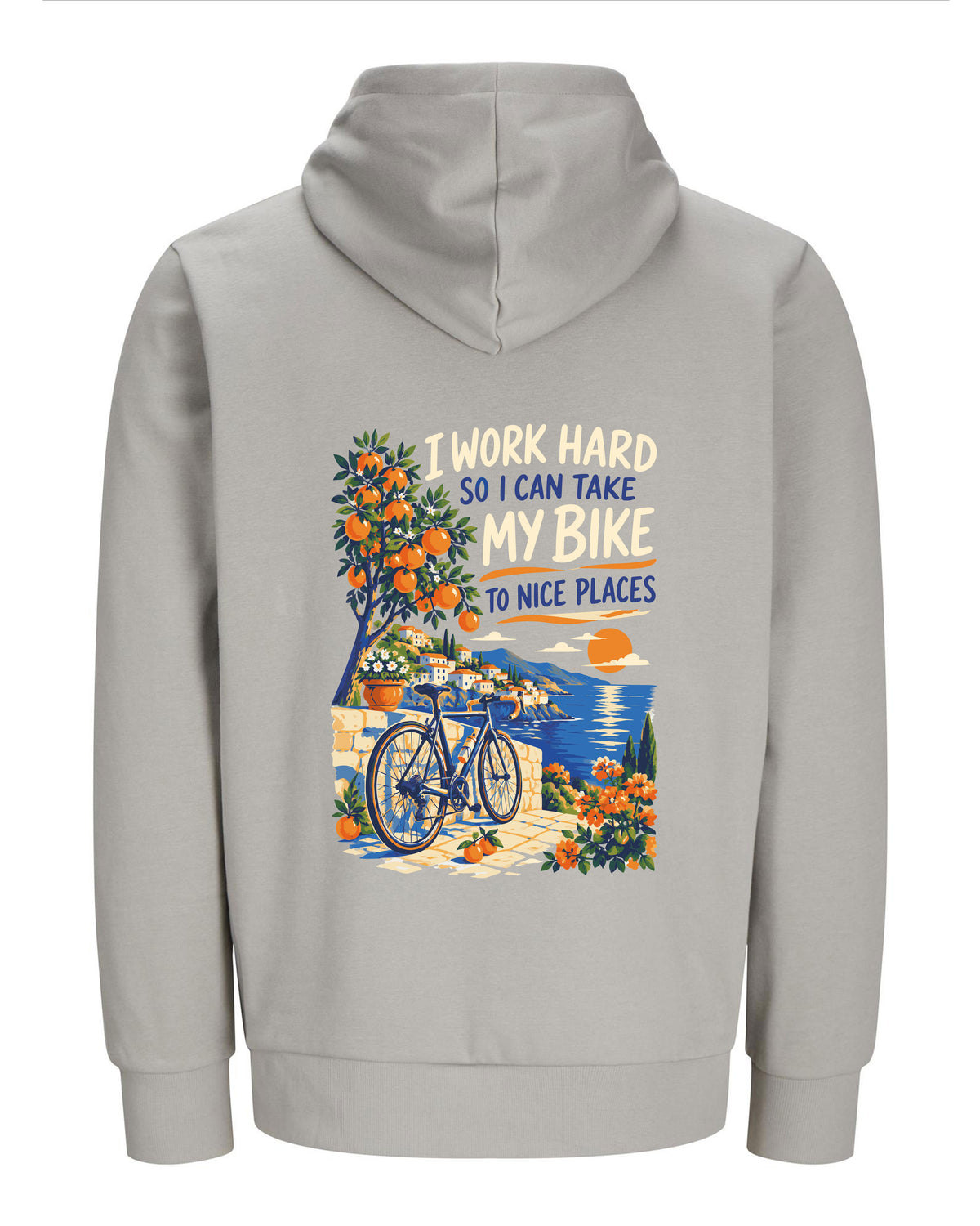 Work hard to Ride my Bike – Hoodie 300g/m - Verschillende kleuren