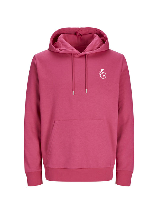 Fietsvrouw Club Logo – Roze Hoodie 300 g/m2