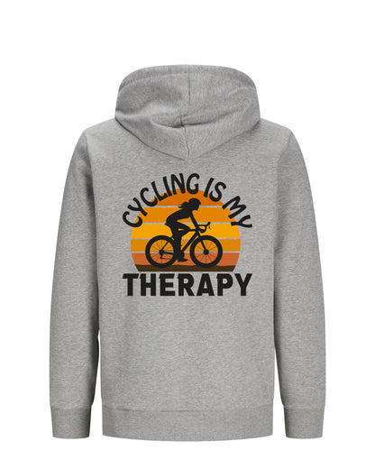 CyclingIsMyTherapy - Grijs Hoodie