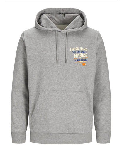 Work hard to Ride my Bike – Hoodie 300g/m - Verschillende kleuren