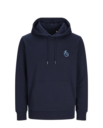 Fietsvrouw Club Logo – Zwart Hoodie 300 g/m2