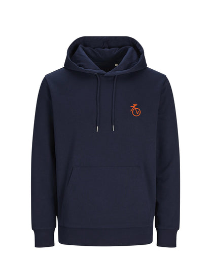 Fietsvrouw Club Logo – Zwart Hoodie 300 g/m2