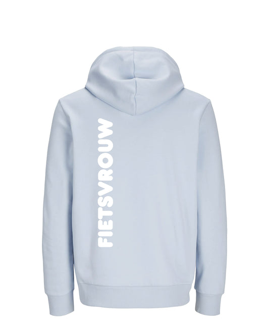 Fietsvrouw - Lichtblauw Hoodie 300 g/m2