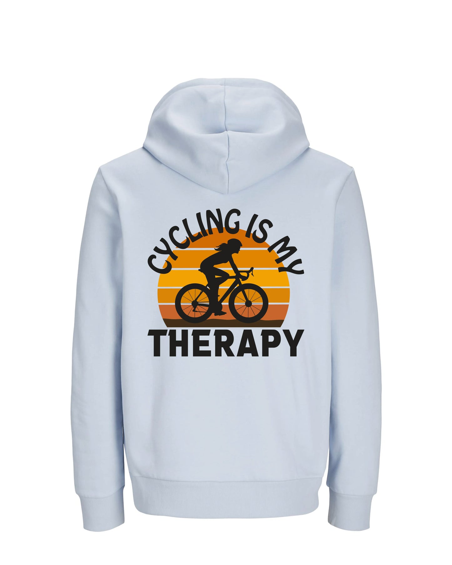 CyclingIsMyTherapy - Lichtblauw Hoodie