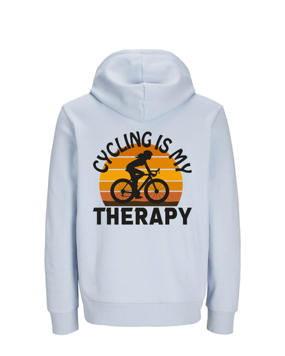 CyclingIsMyTherapy - Lichtblauw Hoodie