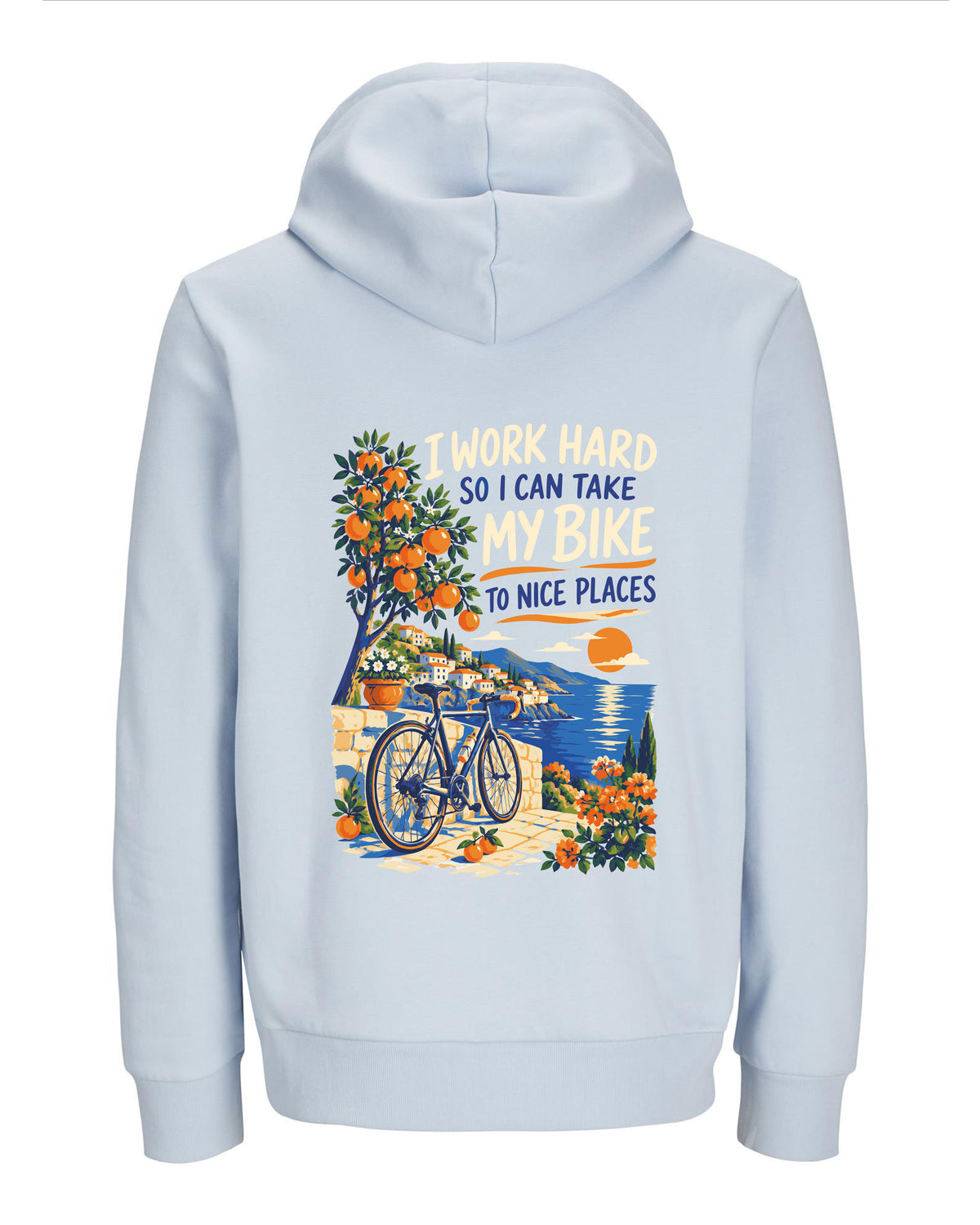 Work hard to Ride my Bike – Hoodie 300g/m - Verschillende kleuren