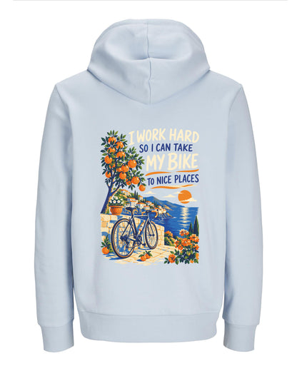 Work hard to Ride my Bike – Hoodie 300g/m - Verschillende kleuren