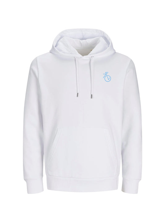 CyclingQueen - Wit Hoodie