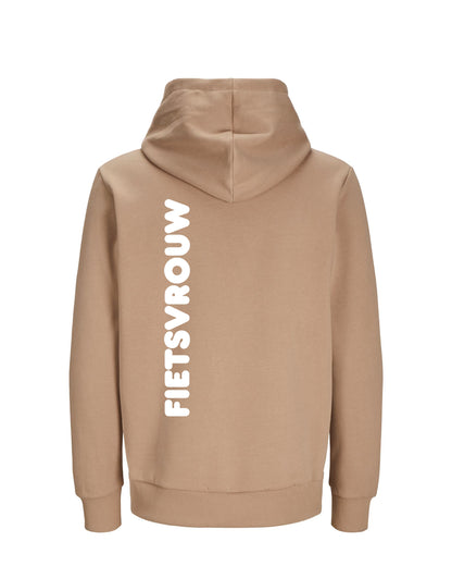 Fietsvrouw - Bruin Hoodie 300 g/m2