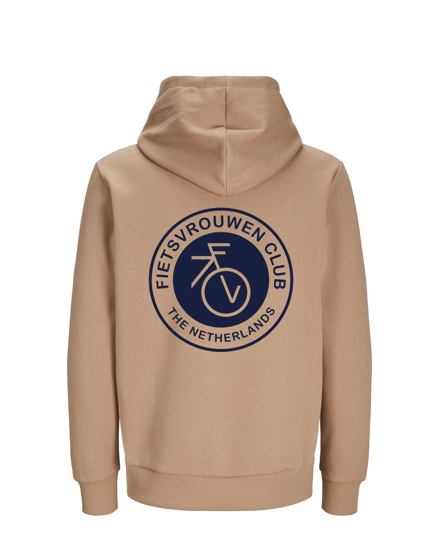 Fietsvrouw Club Logo – Bruin Hoodie 300 g/m2