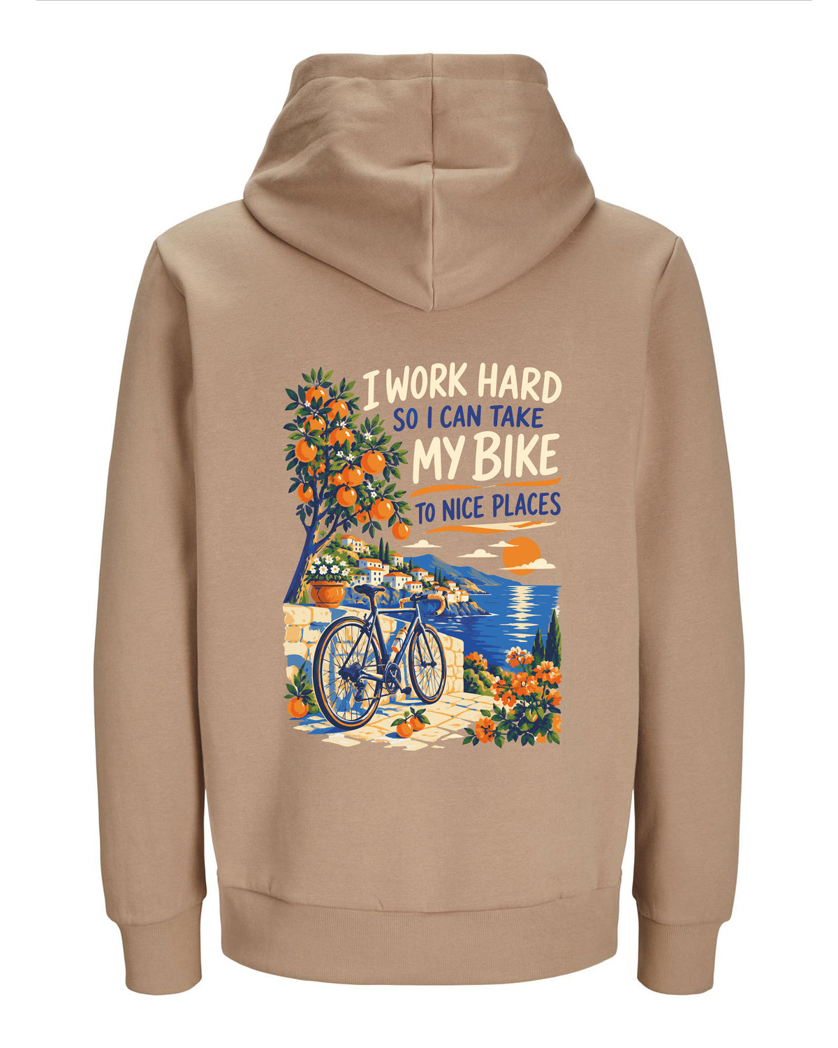 Work hard to Ride my Bike – Hoodie 300g/m - Verschillende kleuren