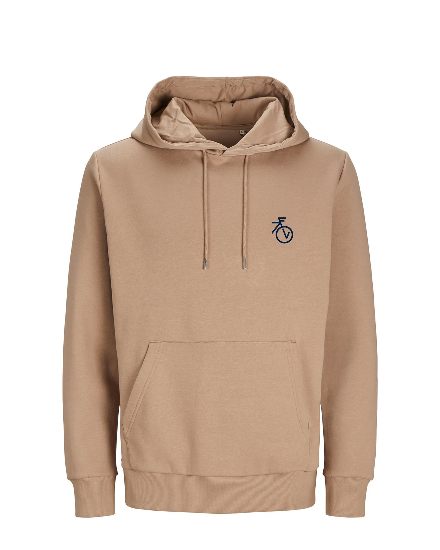 Fietsvrouw Club Logo – Bruin Hoodie 300 g/m2