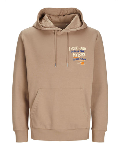 Work hard to Ride my Bike – Hoodie 300g/m - Verschillende kleuren