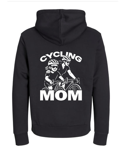 CyclingMom - Zwart Hoodie 400 g/m²