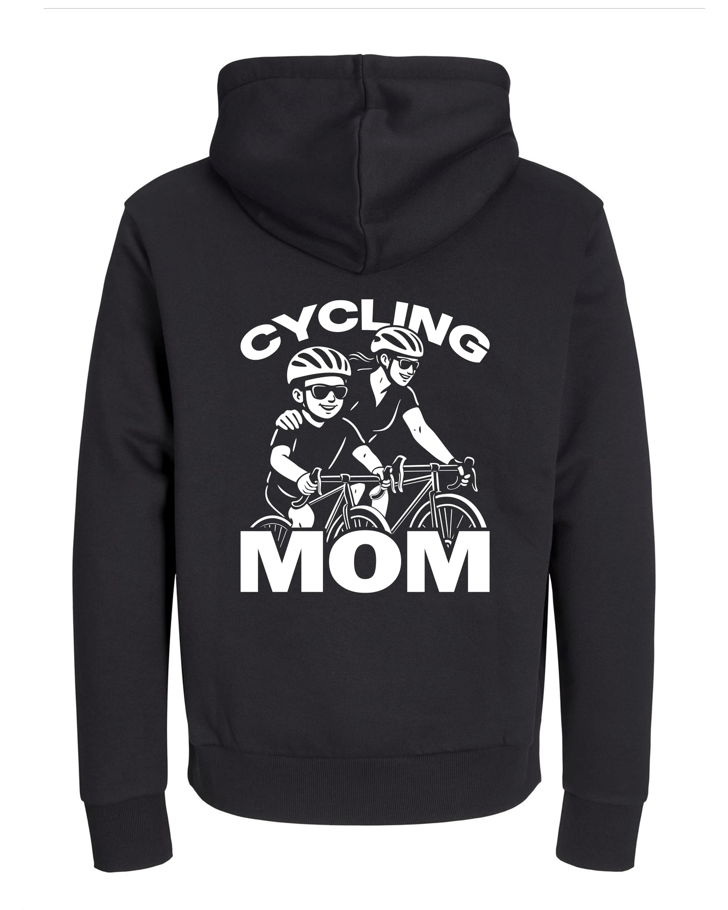 CyclingMom - Zwart Hoodie 400 g/m²