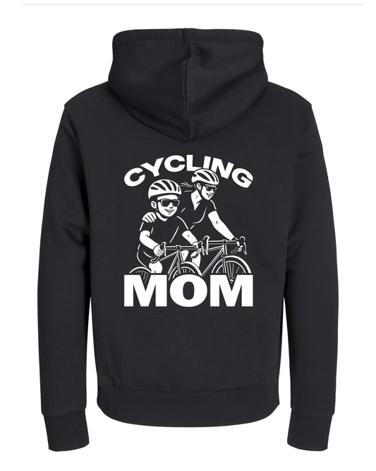 CyclingMom - Zwart Hoodie 400 g/m²