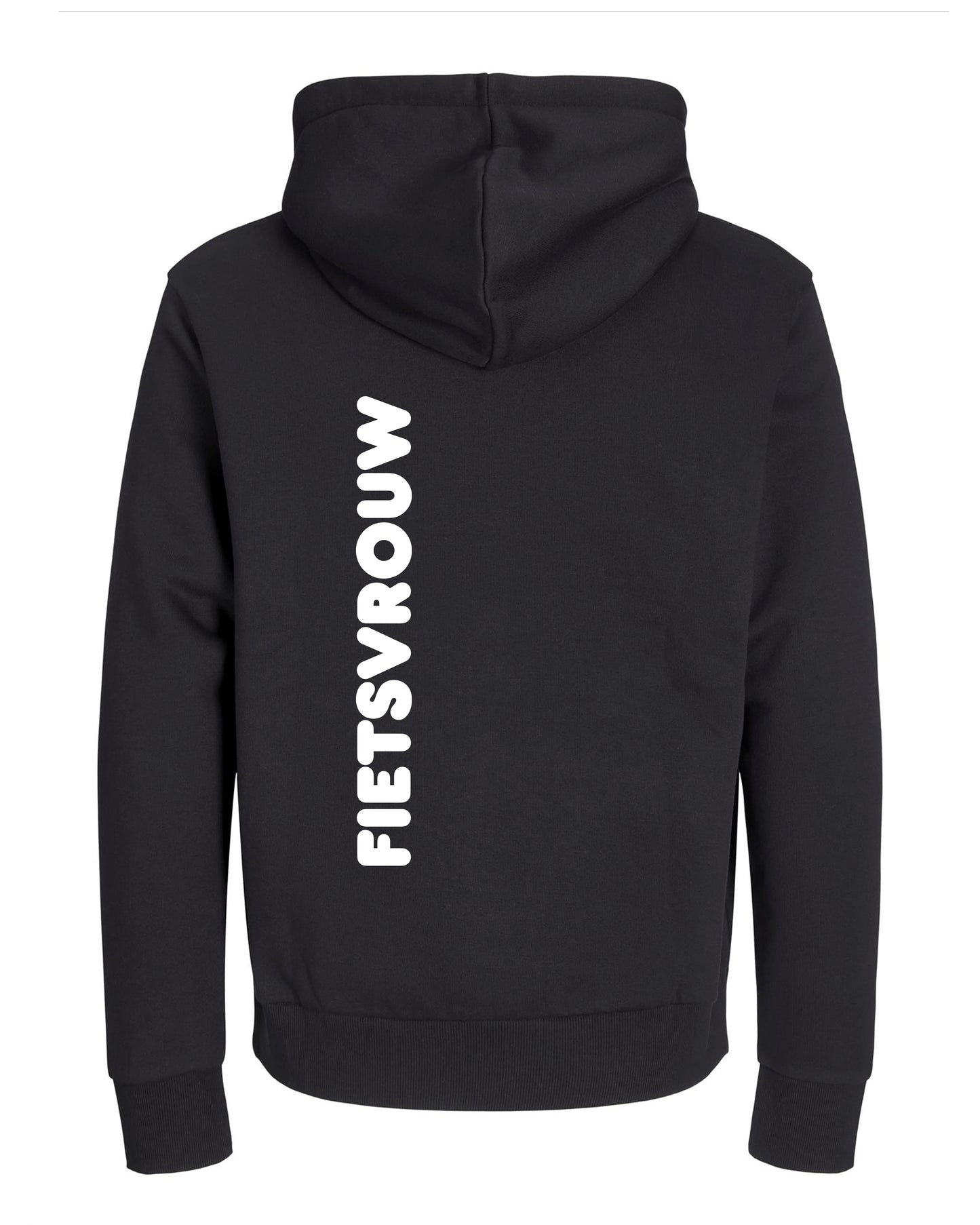 Fietsvrouw -Zwart Hoodie 400 g/m2